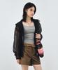 Mongdol Flare Hooded Windbreaker Black Mdjp027Black
