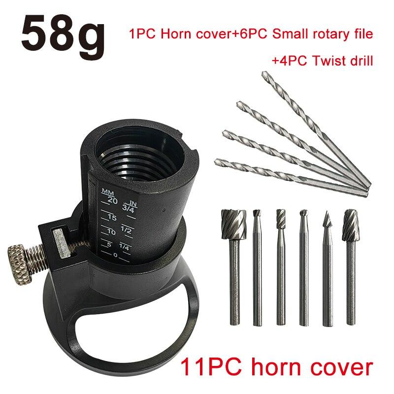 

Набор из 11 электрических шлифовальных рожковых колец, локатор, 29 вращающихся напильников, спиральных сверл, электрических шлифовальных колец, аксессуаров