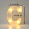 1PC LED Alphabet&Number Lights For Home,Wedding,Proposal,Birthday,Party,Photo Prop, Battery Powered White Decorative Night Light