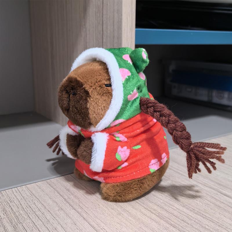 

Soft Capybara Plush Toy with Wings Small Size Simulation Doll Stuffed Animals Hoodie Anime Fluffty Toy for Child Gift