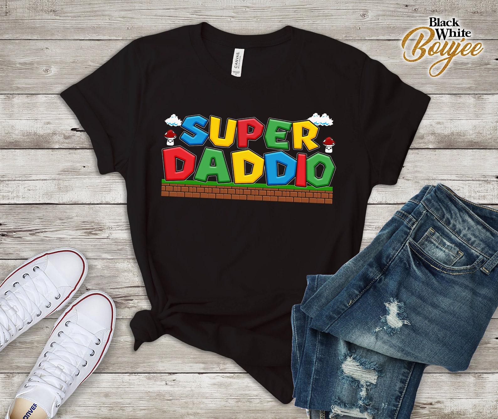 Super Dad Tshirt Super Daddio Gift Cute Funny Daddy Gift Fathers Day Gift From Son Daughter 3XL