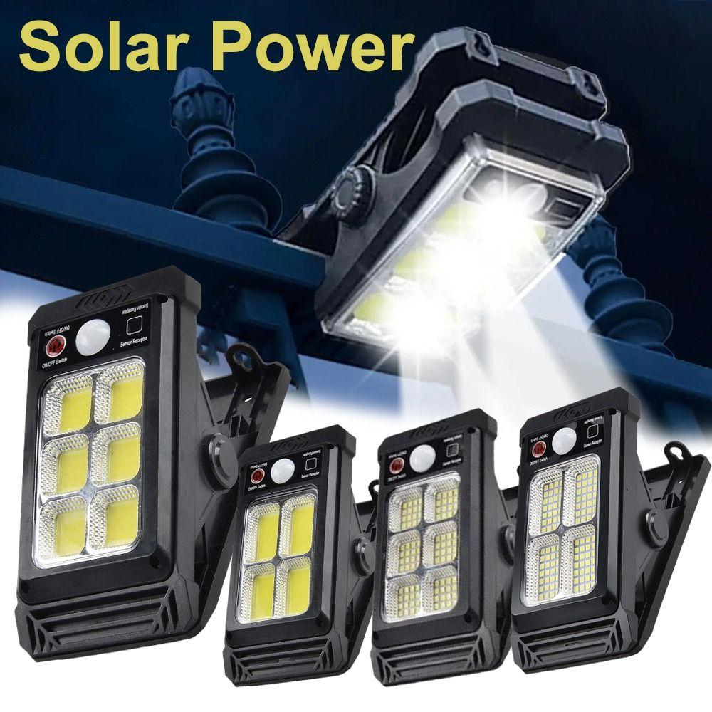 New 3 Modes Solar Clip Light High Bright Clip Mount LED Solar Light Mini Waterproof Motion Sensor Lamp Garden Decoration