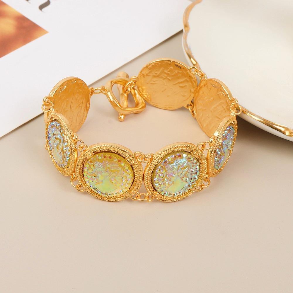 Eastern Style Turkish Chain Bracelet Elegant Retro Earrings Fashion Vintage Bangles  Bridal Gifts