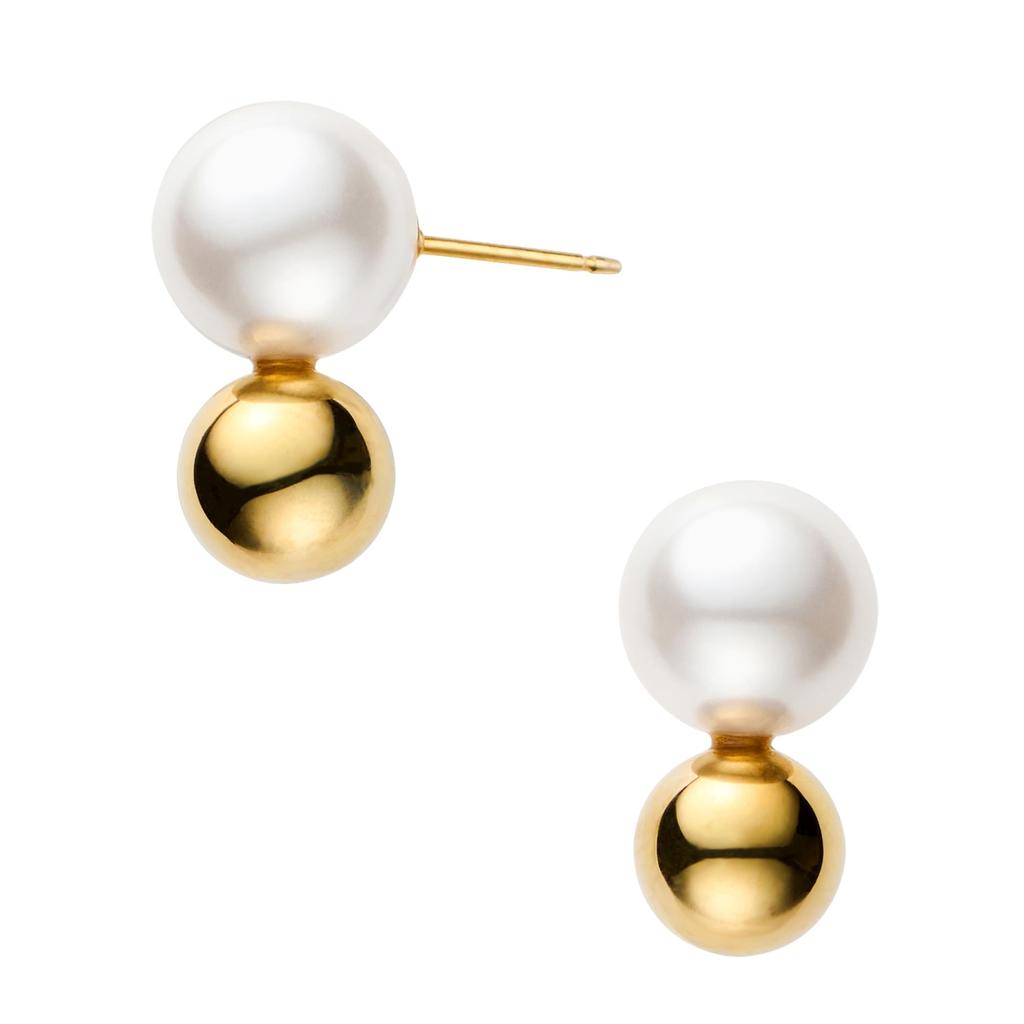 Kuma SV925 Silver Pearl Metal Ball Modern Earrings KM8A0074 VA [Official] [Vendome Aoyama] [Kengo + MA,YU] [Kengo Kuma]