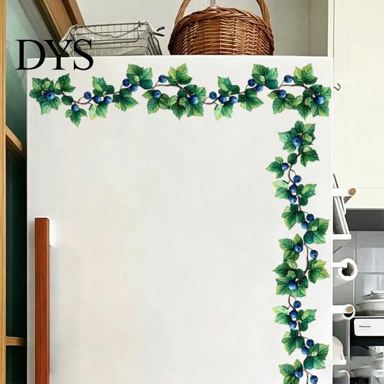 Multi-scenario Wall Decoration Flowers Plants Sticker Self-Adhesive Hanging Vines Wildflower Butterfly Healing Home Decor Removable Art Mural