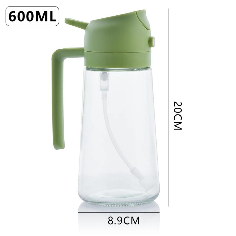 2 In 1 Olive Oil Sprayer Dispenser Bottle Household Spray-pour Air Fryer Olive Oil Cooking Oil Barbecue Oil Sprayer Kitchen Tool