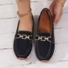 Women's Retro Slip-On Loafer Flats, Comfortable Driving Moccasins, Plus Size Casual Shoes for Spring Fall