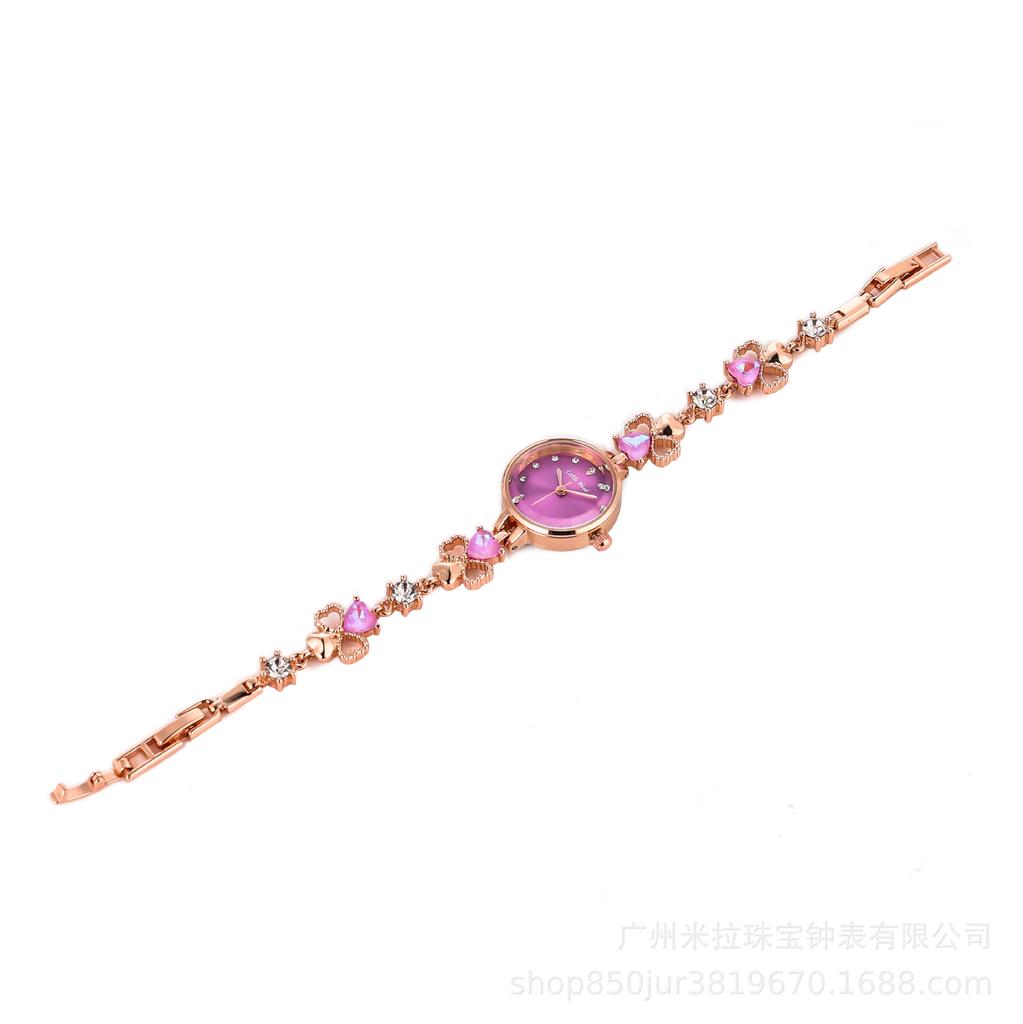 Damen Armbanduhren Mode Quarz Leichter Luxus Damen Armbanduhr Wasserdicht Weibliches Temperament Grünes Armband Geschenk