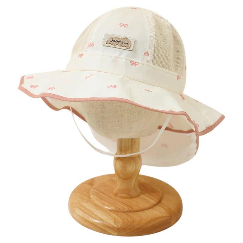 Girls' Breathable Mesh Wide Brim Sun Hat for Summer Outings