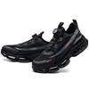 Air cushion Protective Shoes Men Rotating button Fashion Safety shoes Puncture-Proof Indestructible Work Boots Steel toe shoes