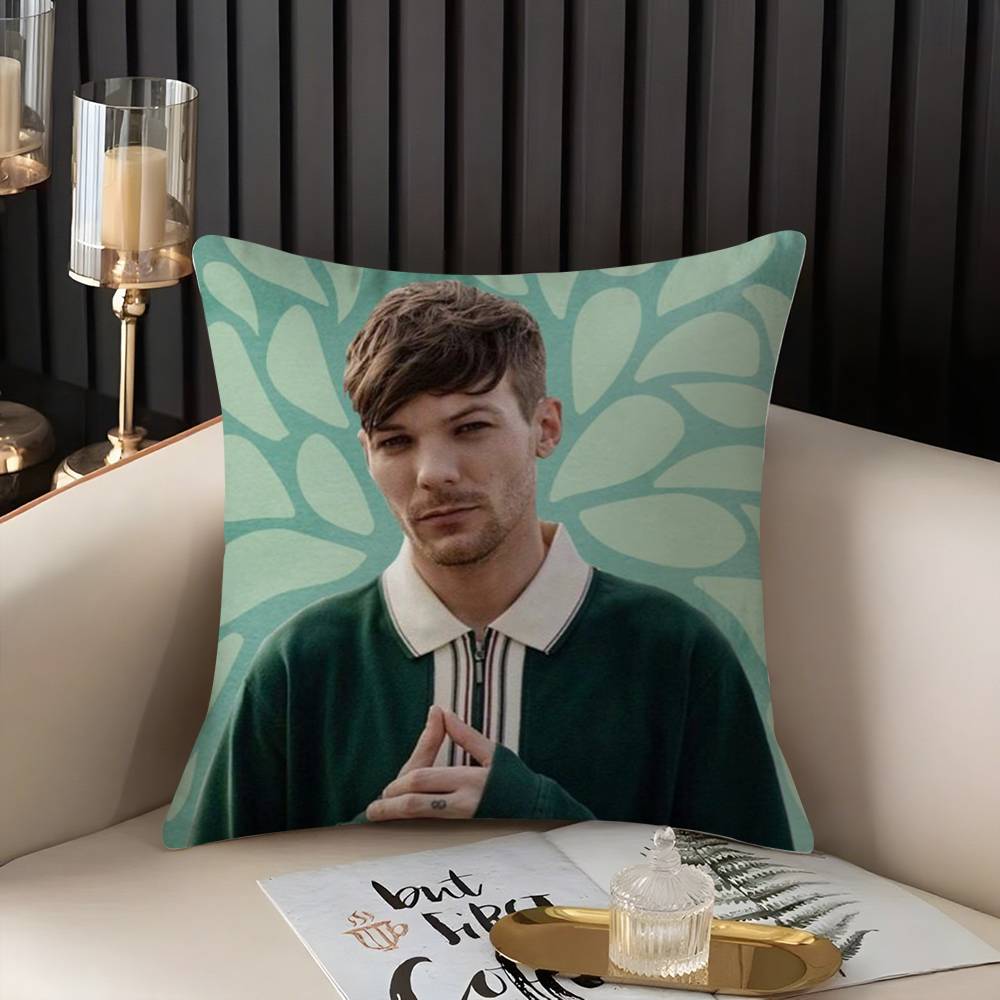 Louis Singer Tomlinsons Pillow Case Home Dorm Chair Back Short Plush Double-sided Printing Office Nap Time Cushion Cover