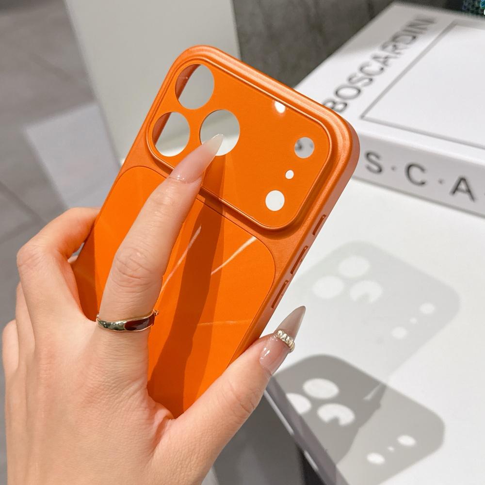 Luxury Laser Aurora CD Texture Phone Case For iPhone 17 Air 16 15 14 13 17 Pro Max Large Window Bumper Shockproof Non-Slip Cover