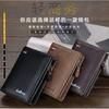 New Wallet Men Short Style European American Retro Multi Card Buckle Zipper Ticket Holder