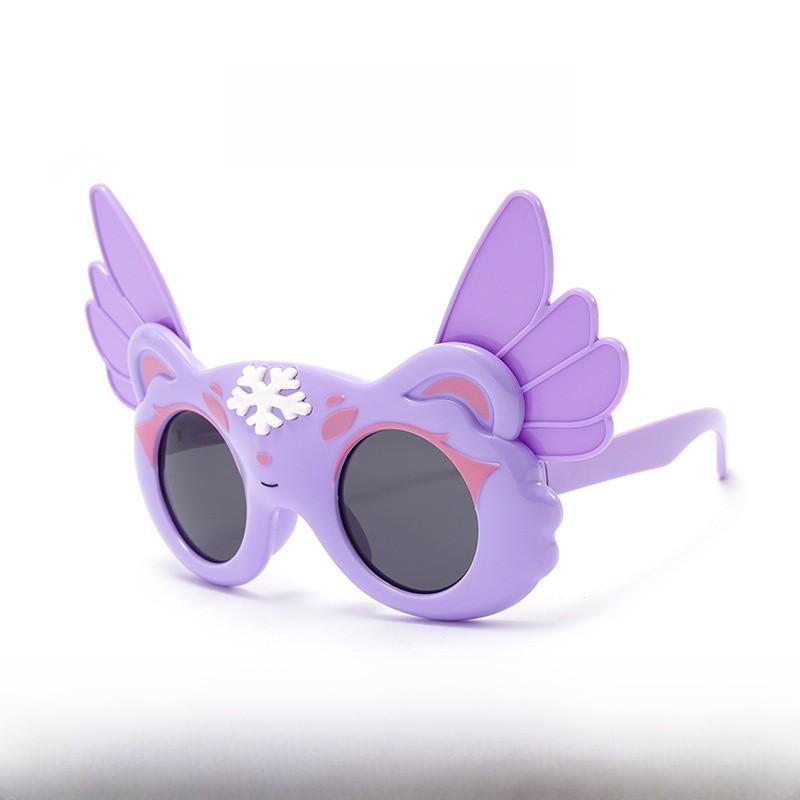 

Kids Polarized Sunglasses With Flexible Wings Uv400 For Outdoor Play And Fashion фиолетовый