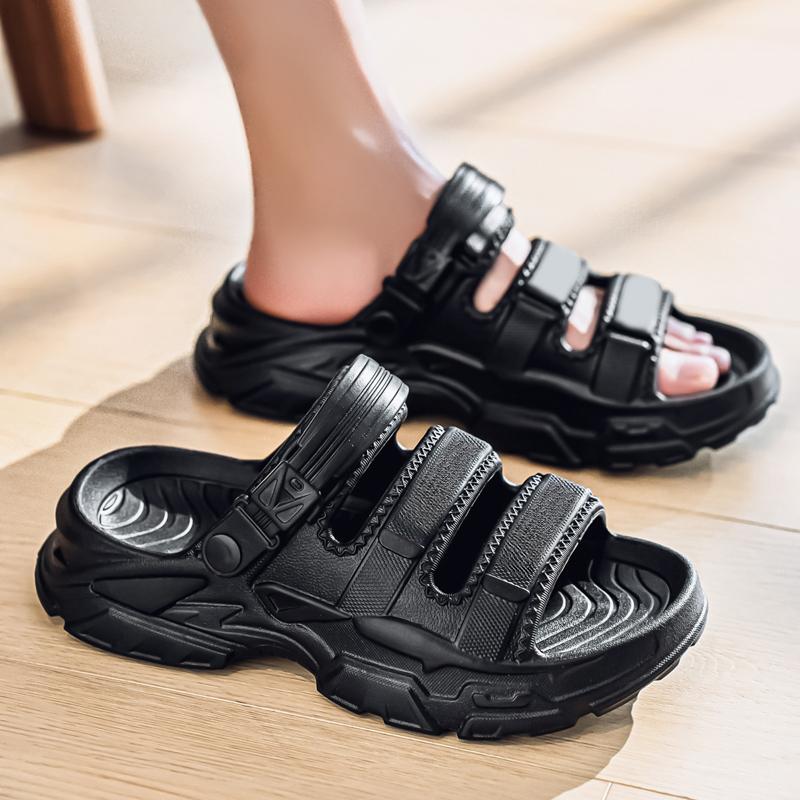 Fashion 2025 New Men Sports Slippers Outdoor Thick Bottom Breathable Beach Sandals Summer Casual Shoes Big Size 45 Unisex Men Women