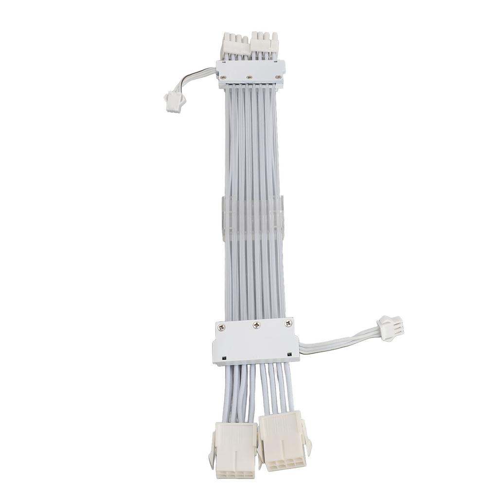 RGB PSU Cables ARGB GPU Power Supply Cable 2x8 Pin Extension Cable Kit 5V 3Pin Synchronized for PC Chassis