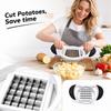Stainless Fry Cutter Potato for Homemade and Vegetables, Kitchen Gadget with and Easy-Clean Design