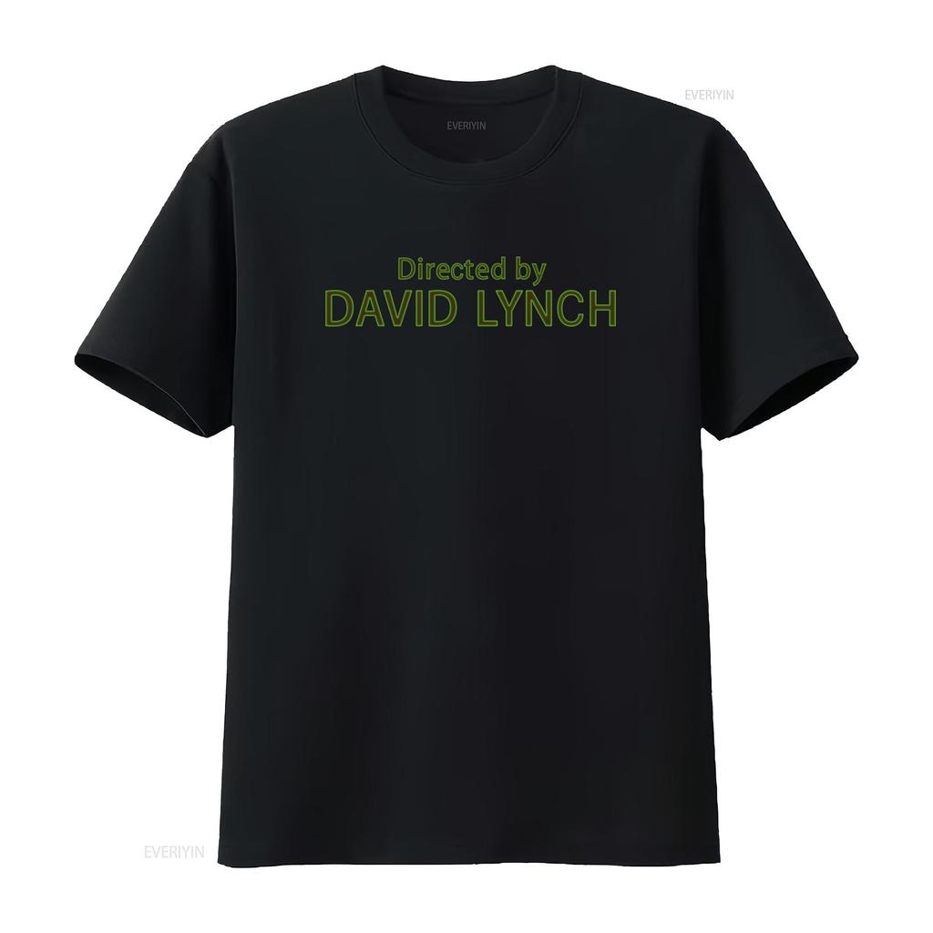 T-shirt vintage lavata da uomo, leggenda del cinema surrealista diretto da David Lynch, moda elasticizzata, elegante, leggermente casual