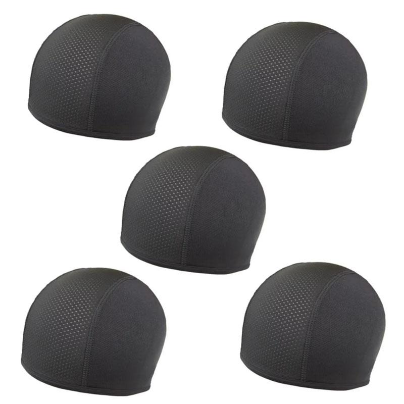 1/2/4/5pcs Motorcycle Helmet Inner Cap Hat QuicDry Breathable Hat Racing Cap Under Helmet Beanie Cap Motocross Motor Helmet Hat