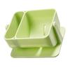 Beauty Sponge Blender Holder Powder Puff Organizer Makeup Powder Puff Sponge Holder Display Stand Double Compartment
