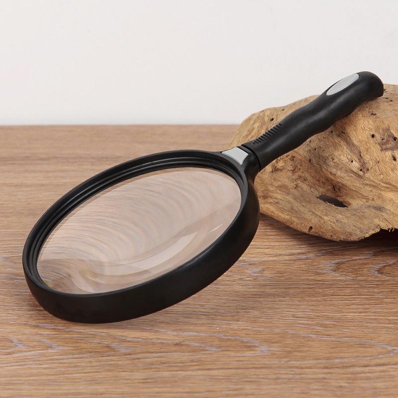 130 mm Professionel Forstørrelsesglas 3x Smykkelupe Håndholdt Forstørrelsesglas Lupa til Mønter Frimærker Ældre Læsning