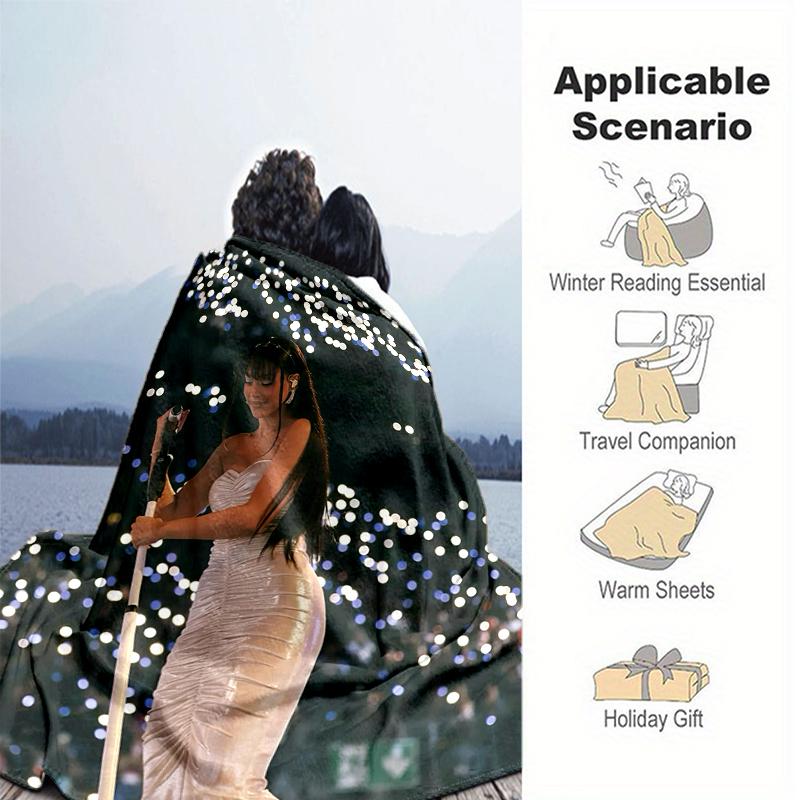1pc Ayliva Elegant Gown Collection Blanket, Al Season Lightweigh Poster Blanket Home Office Outdoor Nap Multifunc Poster Blanketional Blanket