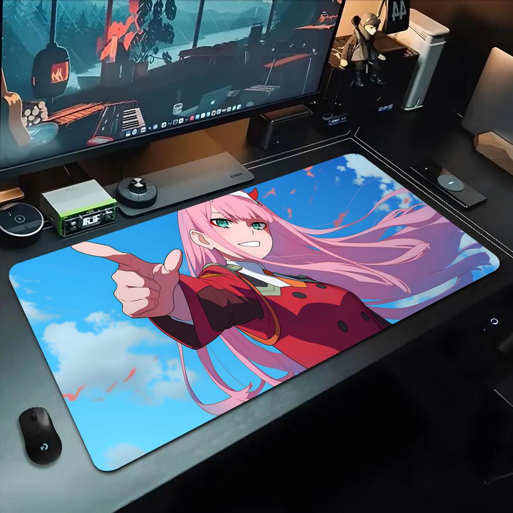 zero two Mouse Pad 500X1000 mm Large Gaming Mousepad Gamer XL Rubber Otaku Keyboard Pad Laptop Desk Mat