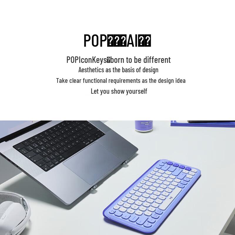 Logitech POP ICON Keys Wireless Bluetooth Keyboard