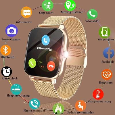 2024 Smart Watch Women Fashion Bluetooth Call Watch Fitness Tracker Waterproof Sports Ladies Men