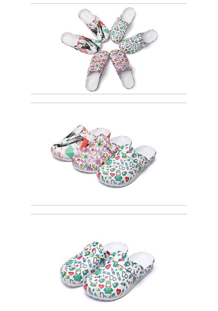 Women's Medical Slippers: Closed-Toe, Soft Sole, Protective Indoor/Outdoor Nurse Shoes