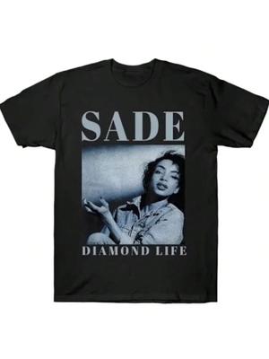 Sade Adu Diamond Life Vintage T-shirt 2025 T-shirt Sommar Vintage Mode Streetwear Harajuku Topp Oversized Tee