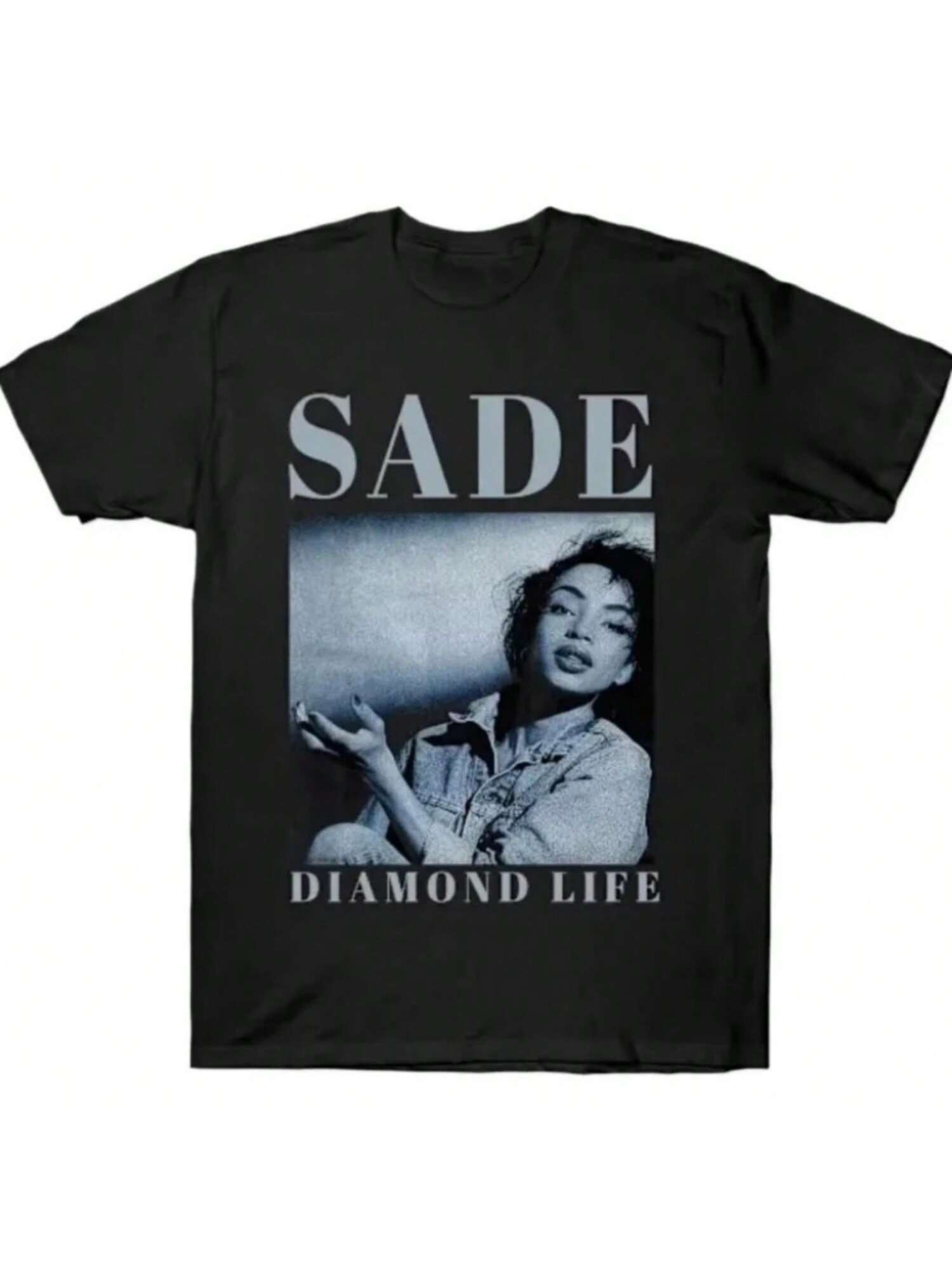 Sade Adu Diamond Life Винтажная футболка 2025 Футболка Летняя Винтажная Мода Уличная одежда Харадзюку Топ Оверсайз Футболка S разноцветный