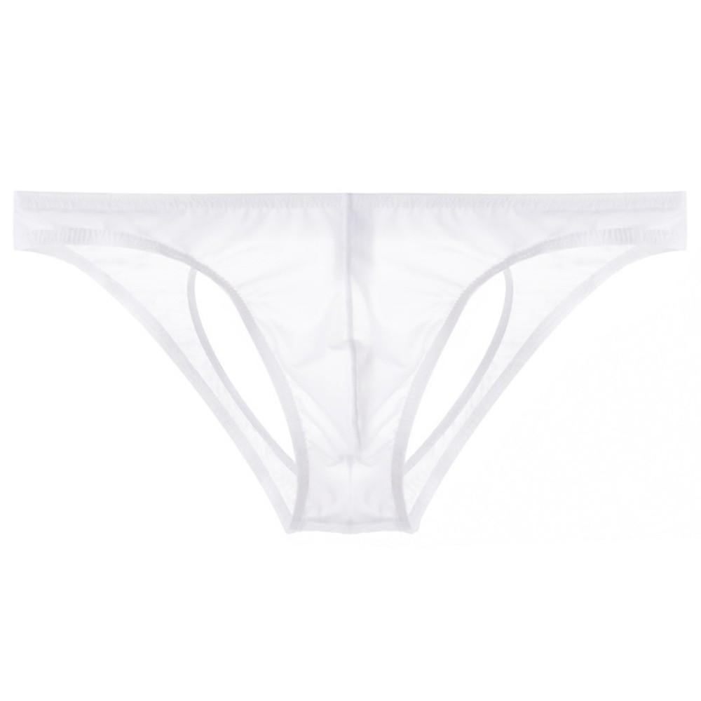 See-through Back Hole Briefs U Convex V Thongs Fashion Men's Pouch Shorts  Male