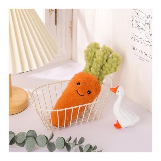 Apricot Lamb Naive Carrot Plush Toy, Soft, Cute, Fluffy, 22cm