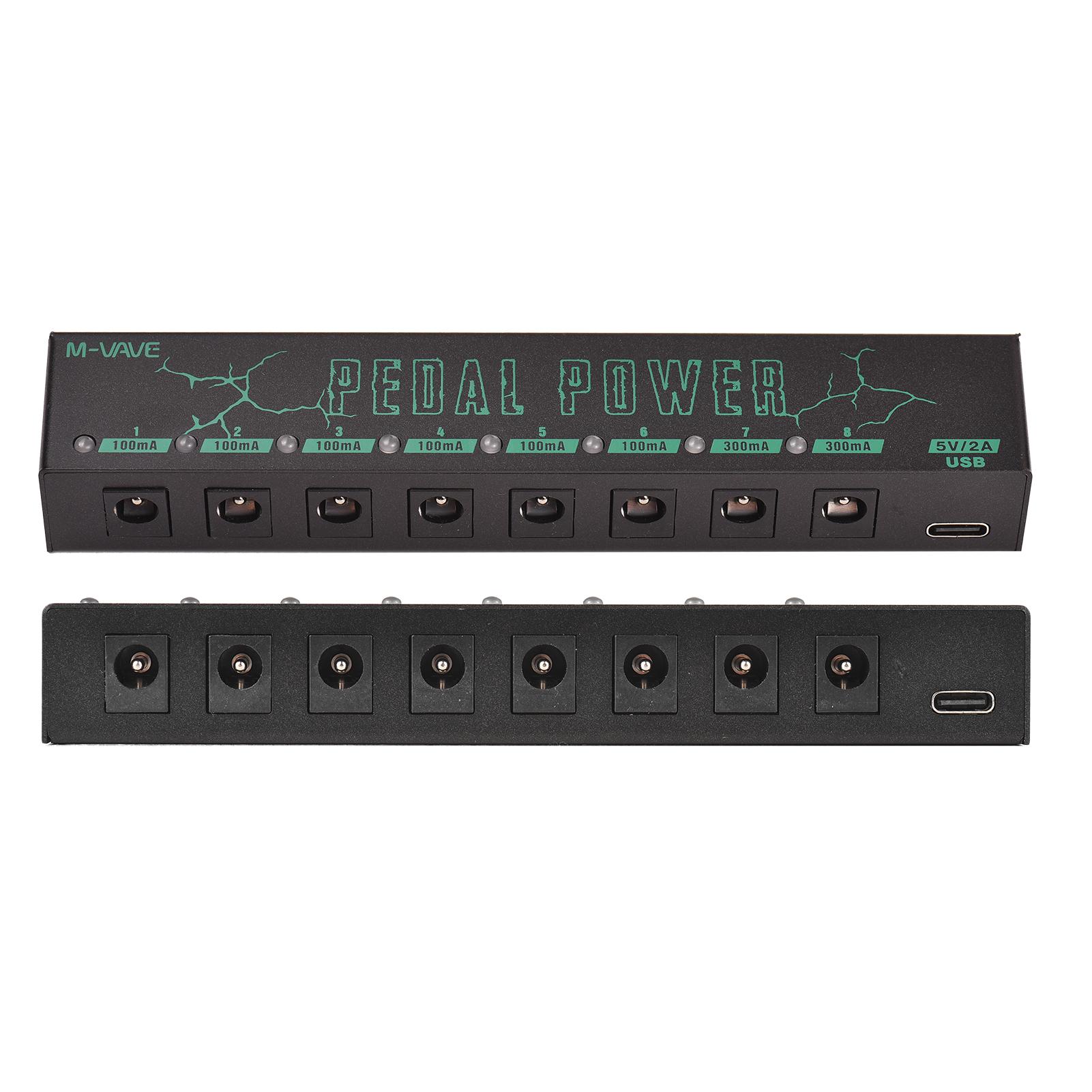 

M-VAVE PEDAL POWER Guitar Pedal Power Guitar Effector Power Supply 8 Isolated Output Pedal Power of Guitar pedal power 9V