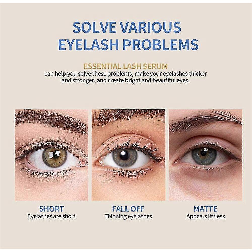 2pcs Essential Lash Serum, Longer Looking Eyelashes, Lash Enhancer with Biotin & Amino Acids for Natural Lashes & Extensions