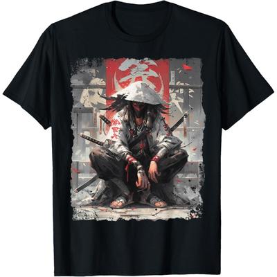 Koszulka Samurai Katana Ninja Japonia Manga Anime Streetwear