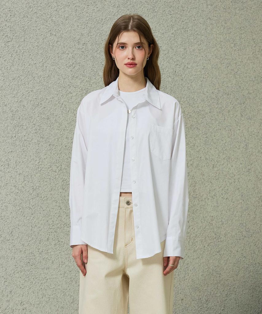Alikim Bright Oversized Shirt / White