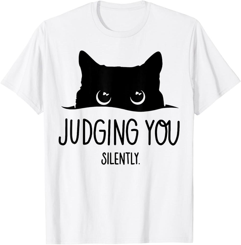 Cat Judging You Silently T-Shirt Unisex T-Shirt XL