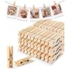 1.9 Inch Wooden Clothesp – 50 Pack Heavy-Duty Clothes P for Laundry, Crafts & Photos – Natural Wood Clips for Hanging, Clothesline & DIY Projects