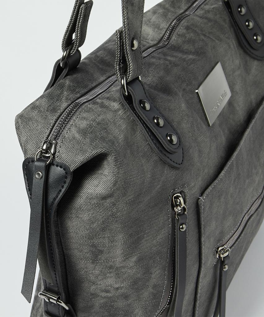 The Green Lab Vintage Washed Daily Shoulder Bag [Black]