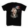 St. Michael Fighting Devil with Fireworks T-shirt