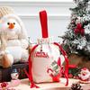 Cartoon Christmas Drawstring Apple Gift Bag Candy Cookie Packaging Bag Creativity Canvas Bag Christmas Party Decoration Kids