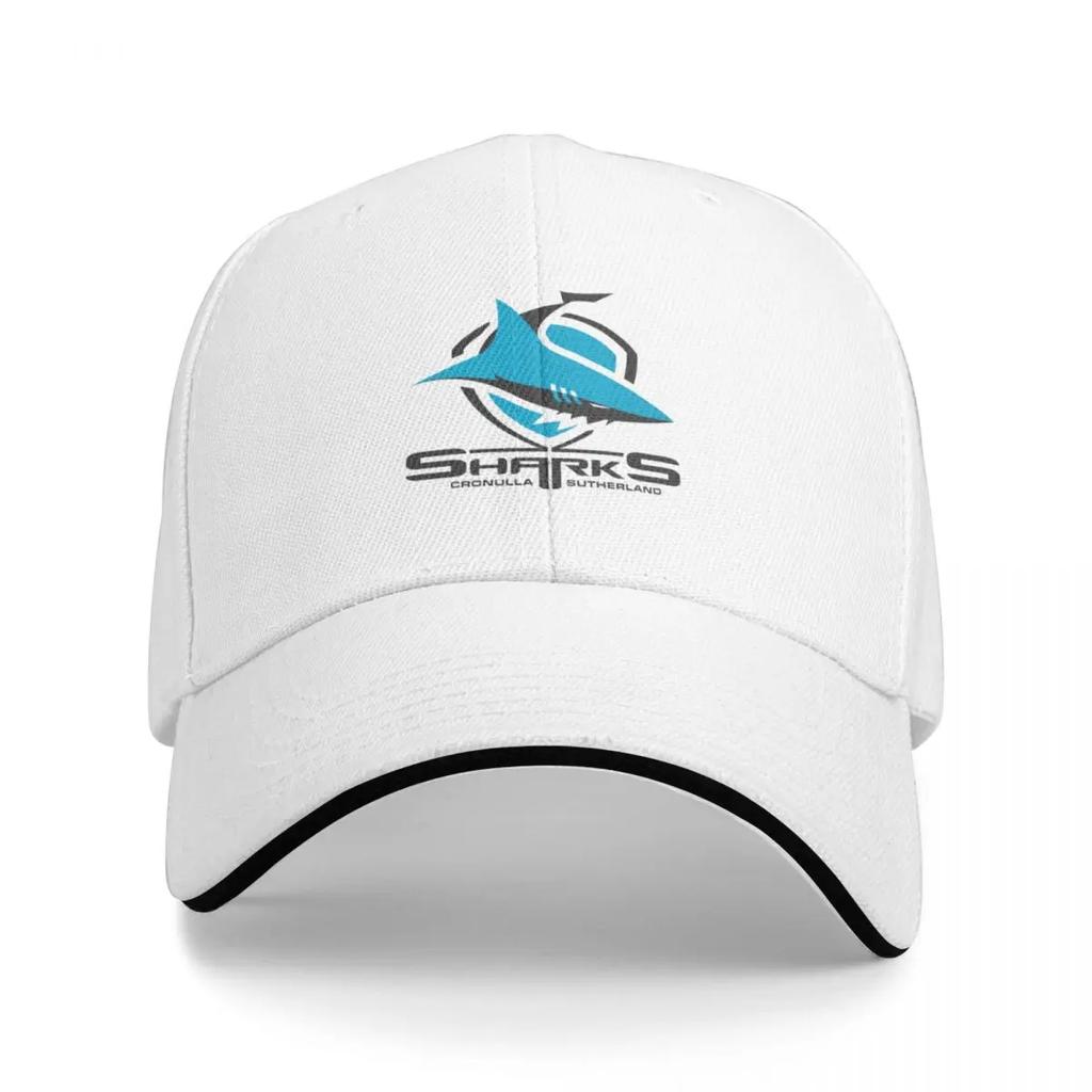 Black Shark On Shield Baseball Cap Golf Custom Fishing Black Elegant Womens Hats Mens