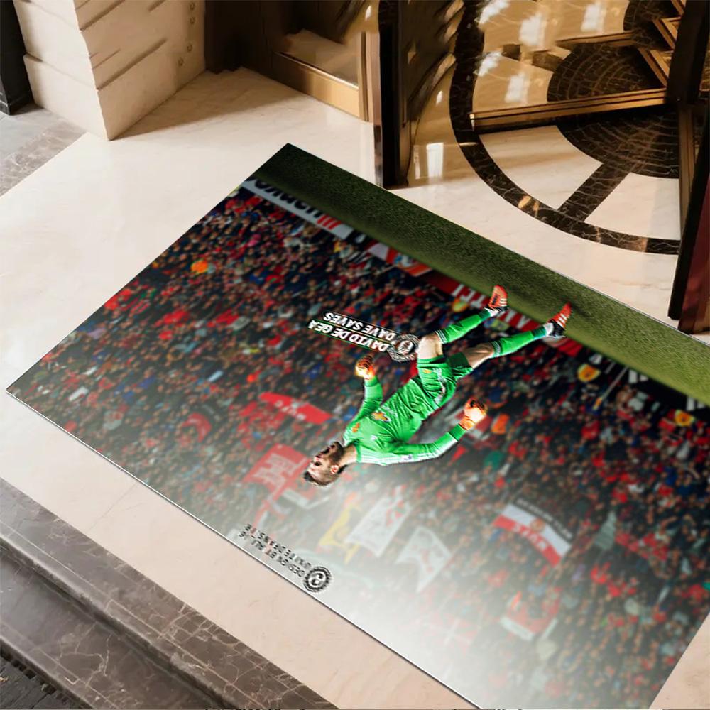 David De Gea Celebration Floor Mat Perfect for Entryway Study room Game Room Dining Room Anti-slip Rug Anime Office Decor Best for Christmas