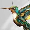 Yousheng Bird Suncatcher Stained Glass Hummingbird Window Hanging Ornament for Home Wall Garden Decor Bird Lover Gifts
