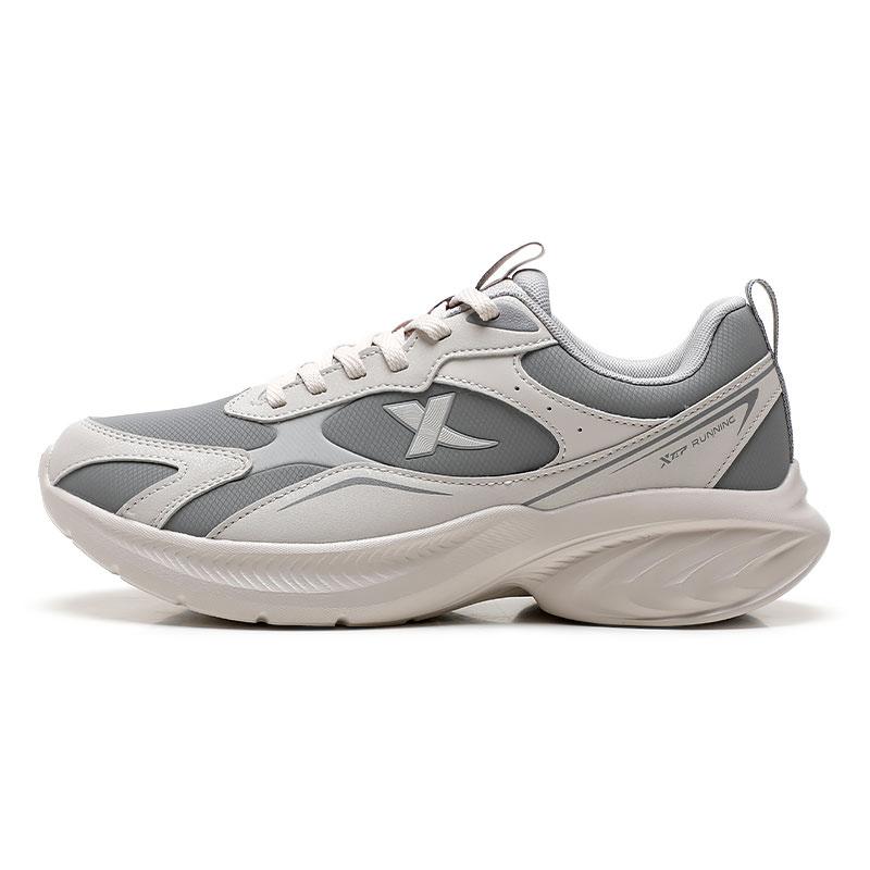 Xtep Fashionable Comfortable Versatile Shock Absorbing Waterproof Low Top Casual Running Shoes Men sneakers Smoke-Gray 876419110044-5 43