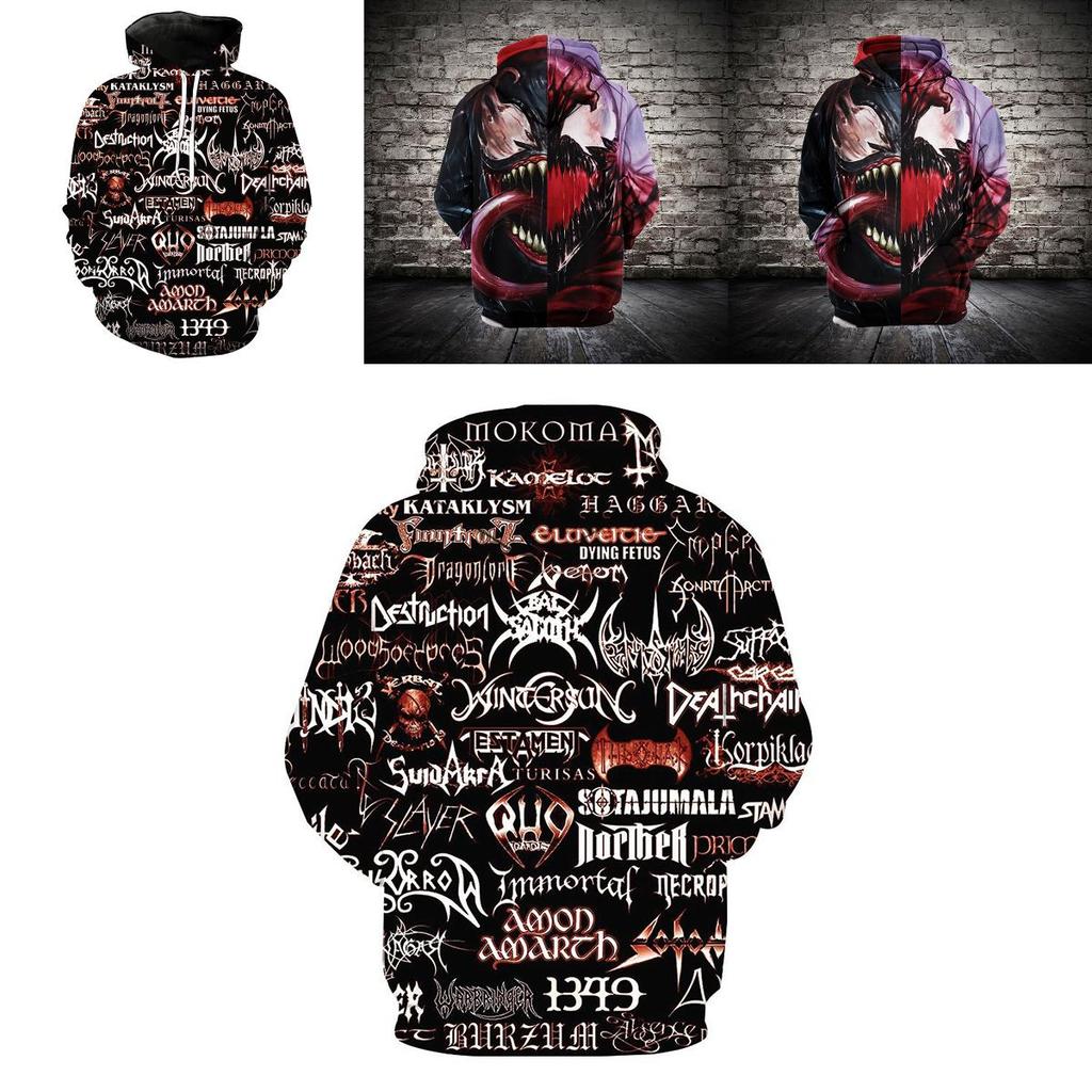 Trendy 2018 Fashion Women/men Spider Venom 3d Print Casual Hoodies Sweatshirt Jacket For Stylish Comfort