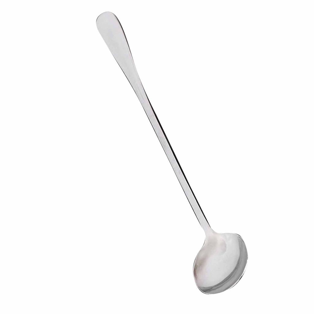 Coffee Spoon Stainless Steel Round Tea Dessert Sugar Stirring Spoon Long Handle for Cafe Kitchen