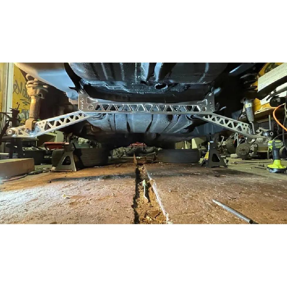 Performance Supplier F7 Billet Rear Lower Control Arm & Subframe Brace for 96-00 Honda Civic EK LCA